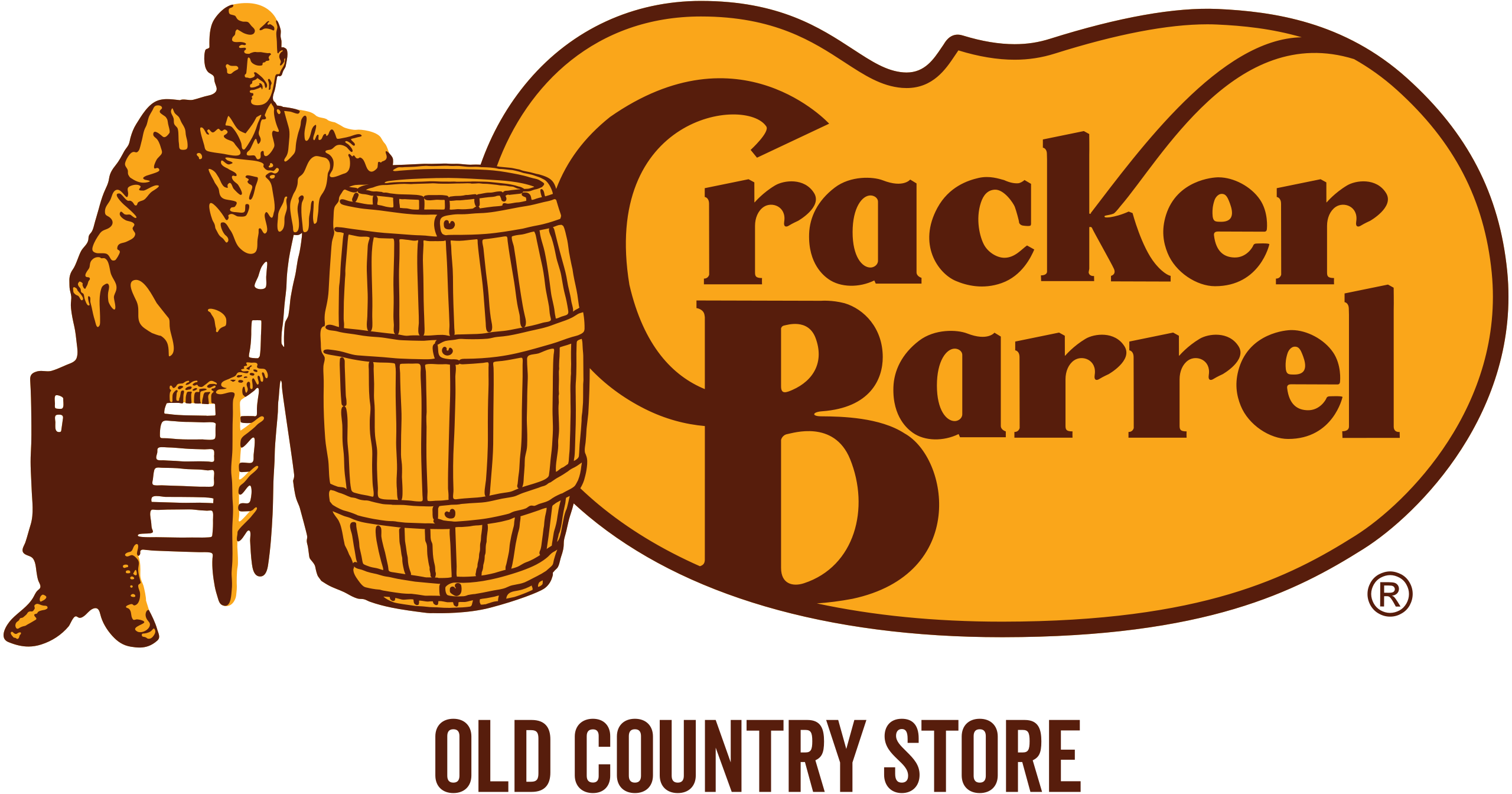 The old Cracker Barrel logo, way less racist than I expected it to be based on who was defending it.
