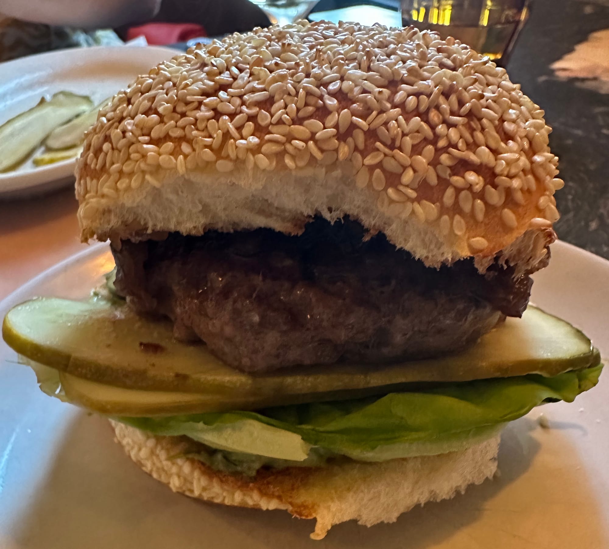 Burger from Liar Liar in Brooklyn.