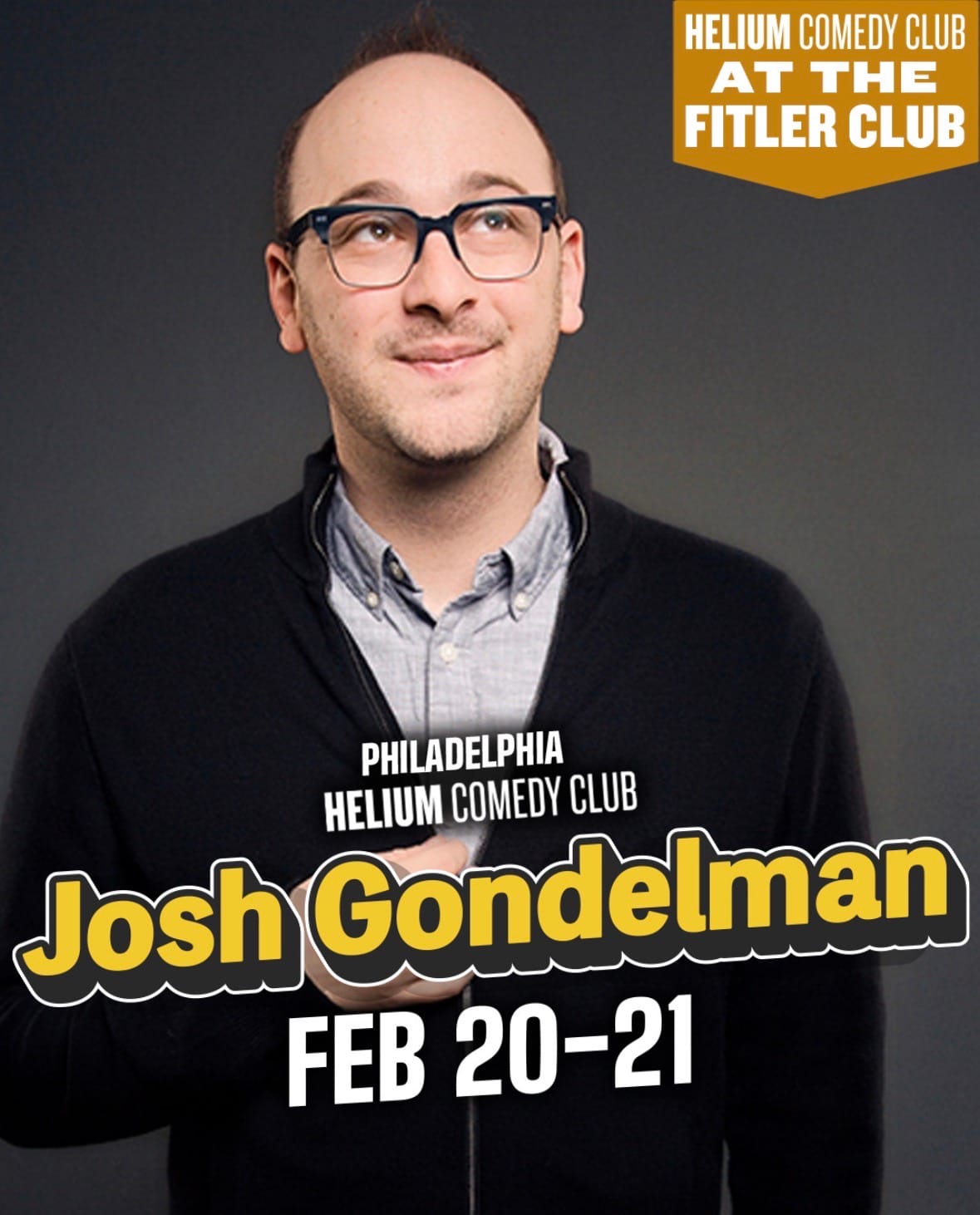 An old headshot of me advertising my dates in Philly this weekend.